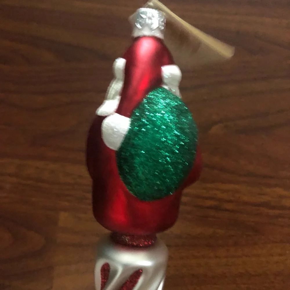 Patricia Breen Designs Spiraling Santa Ornament